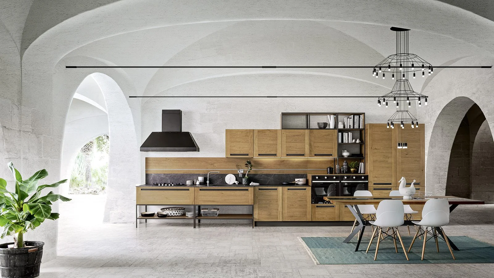 Cucina Ar-Due Frame: Rovere o laccato