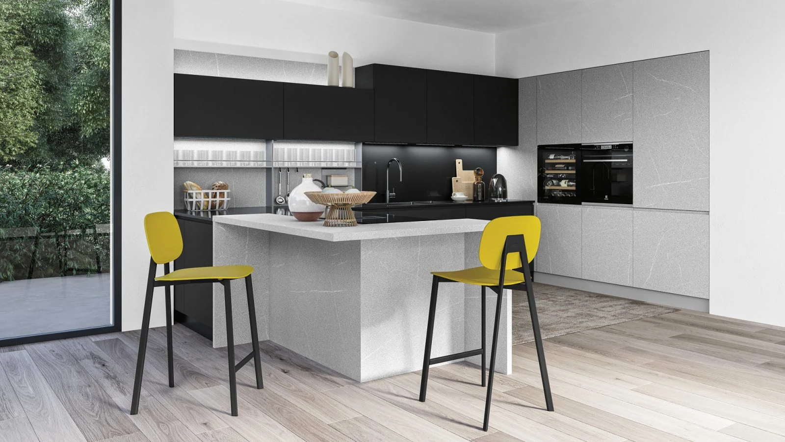Cucina Ar-Due J22: Basi con profilo Z