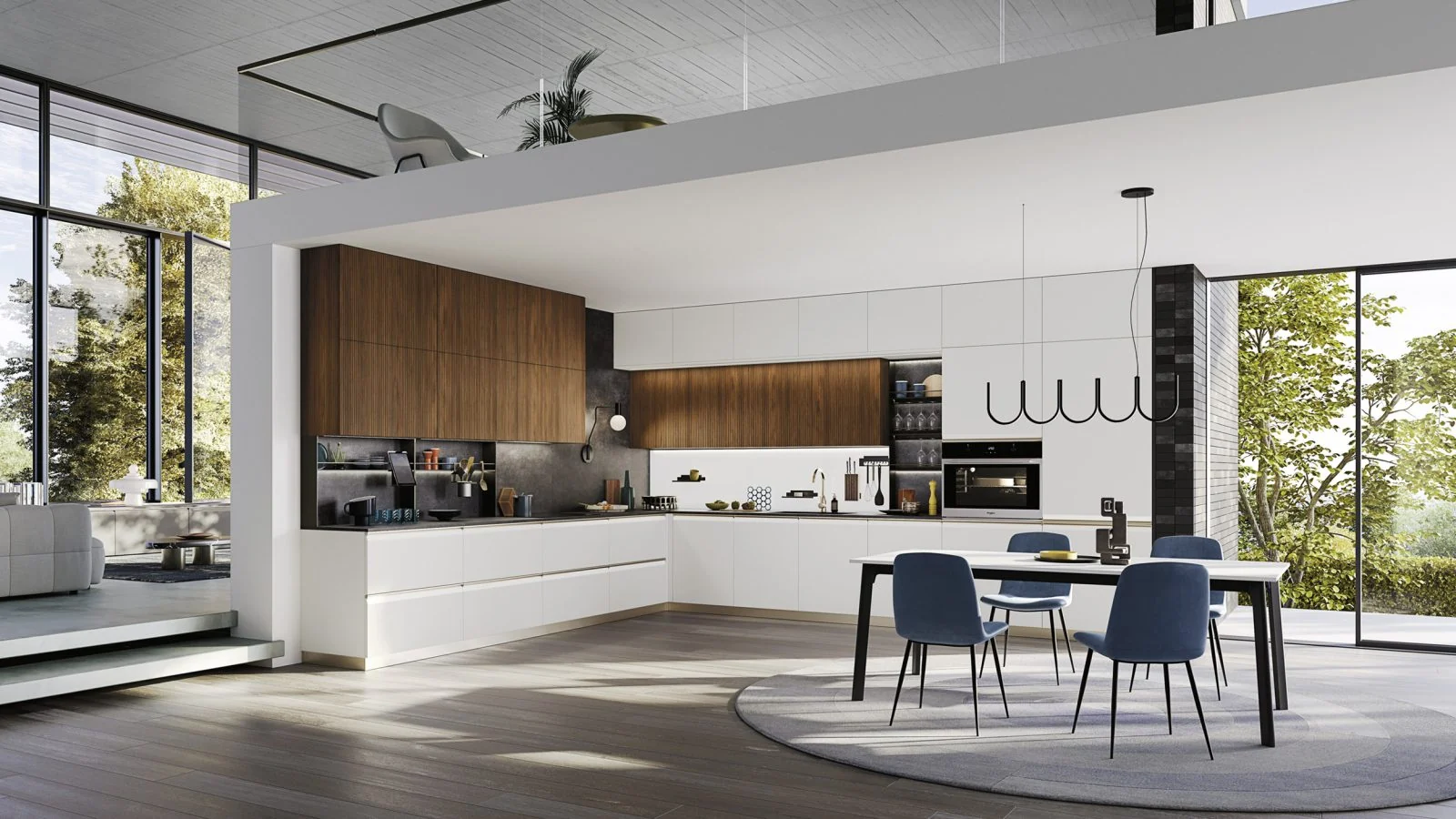 Cucina Ar-Due K10: Profilo metallico