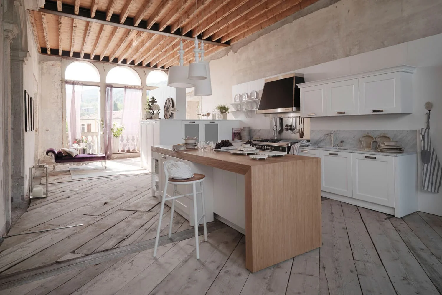 Cucina Dibiesse Asolo, ambientazione e dettagli del modello