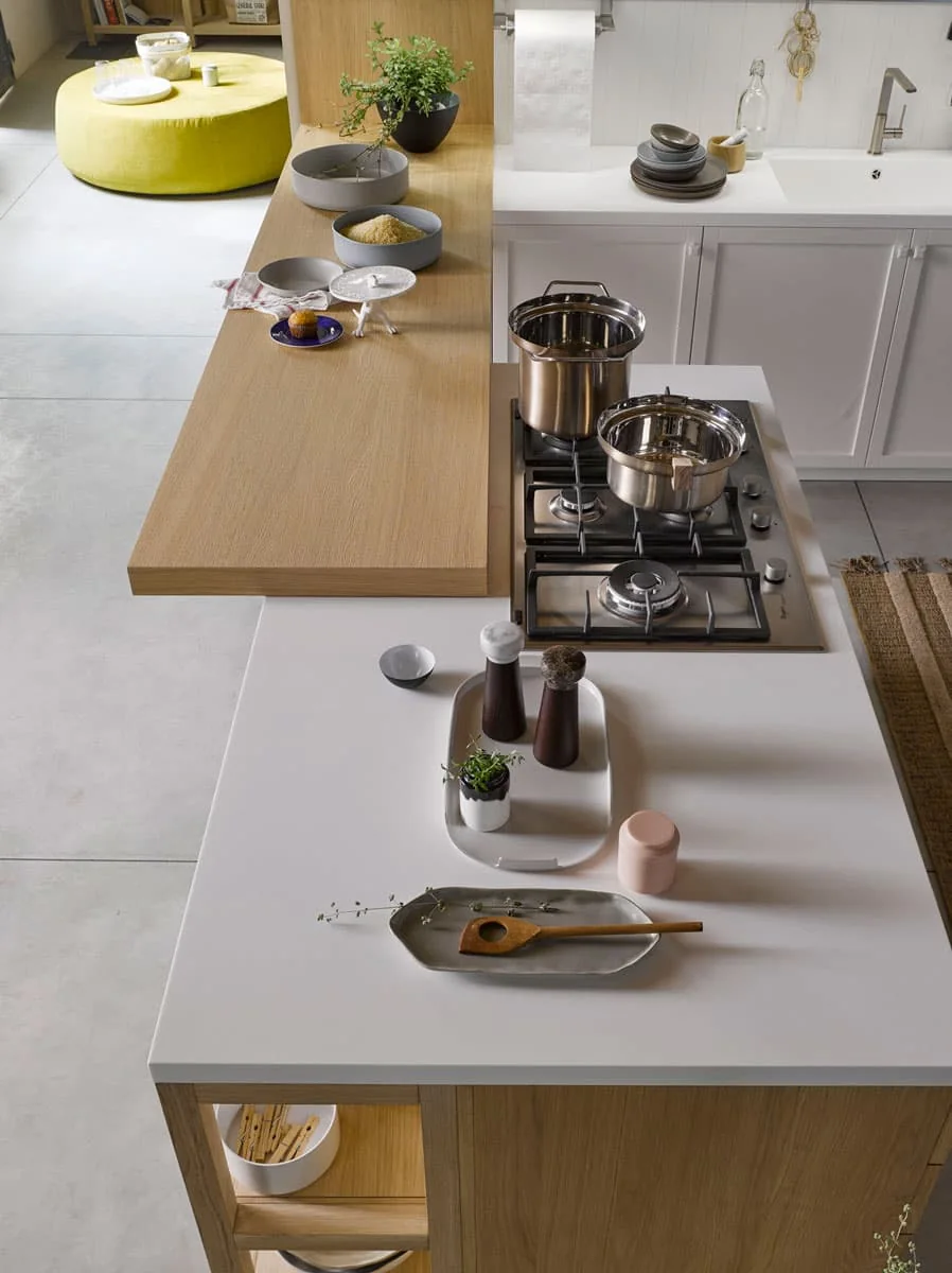 Cucina Dibiesse Mia: Materiali naturali