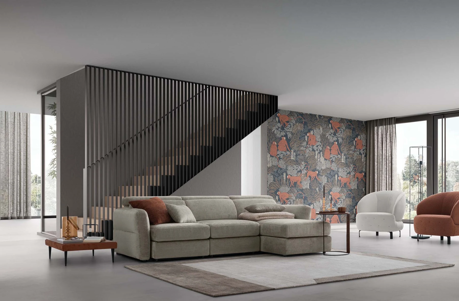 LeComfort Hill Double · divano della collezione Space