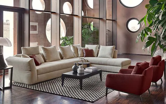 Rosini SILVERSTONE · divano della collezione Home & Design
